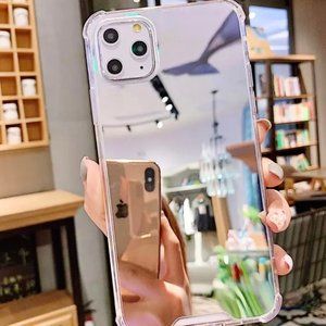 [ON SALE] Luxury Clear Mirror iPhone Case - Sliver